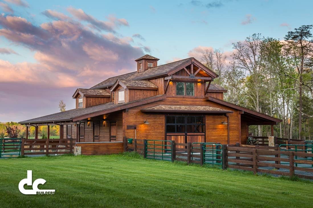 This barn home in Burlington, North Carolina is a great addition to the client's property.