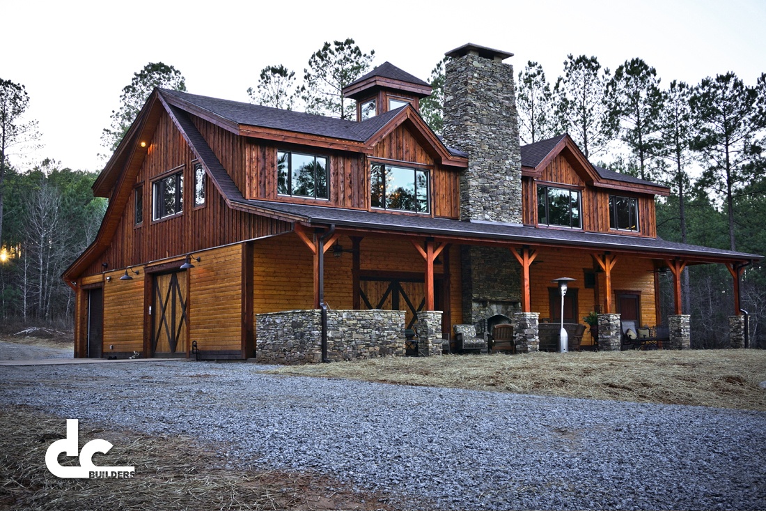 This stunning barn home in Newnan, Georgia was custom designed and built by DC Builders.