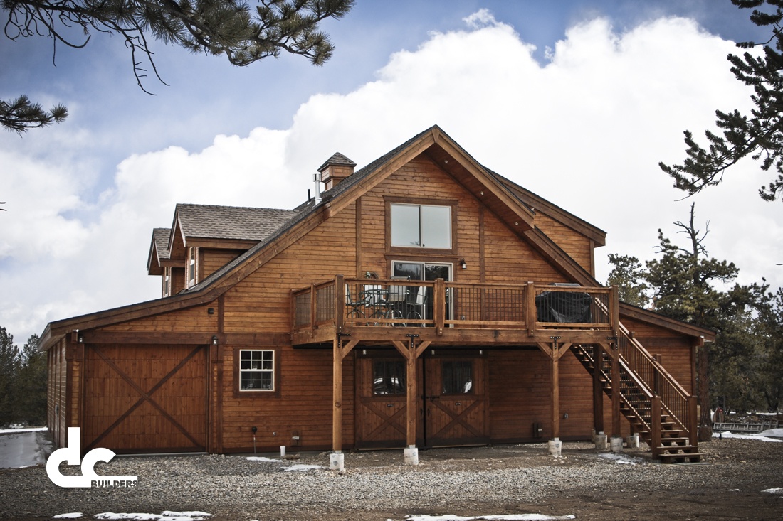 This apartment barn was custom built by DC Builders in Fairplay, Colorado.