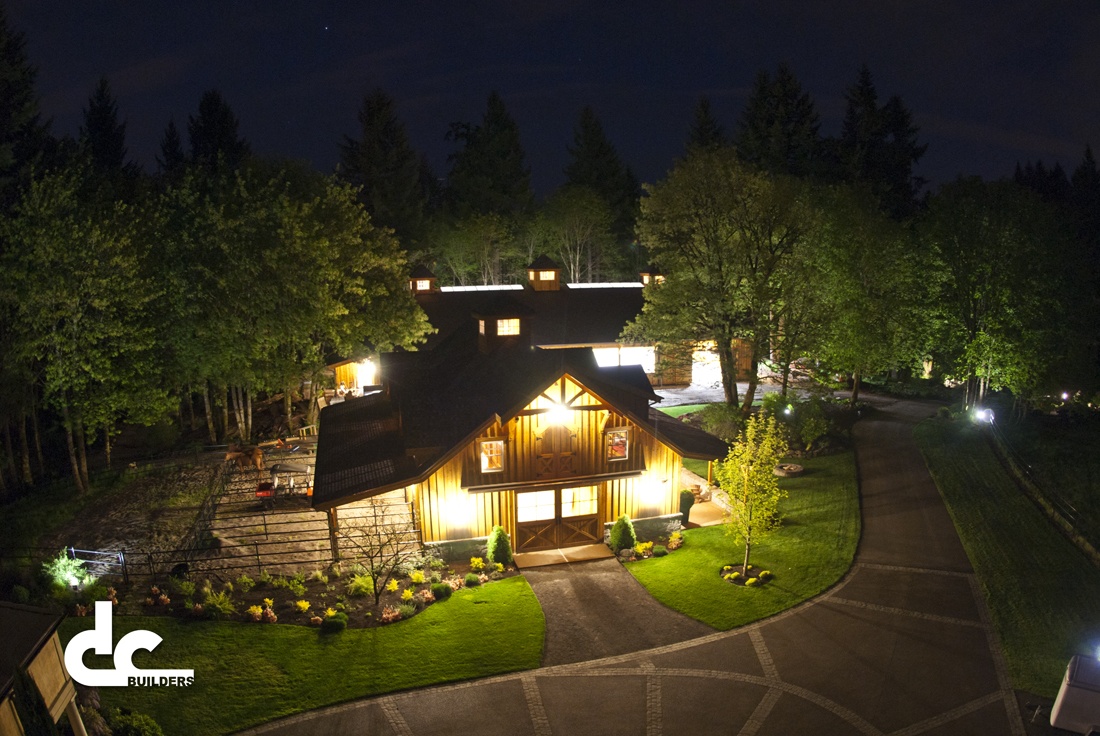 This custom apartment barn was designed and built by DC Builders in West Linn, Oregon.