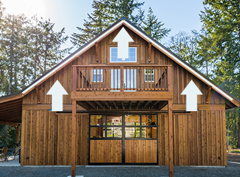 DC Builders specializes in gable barn construction.