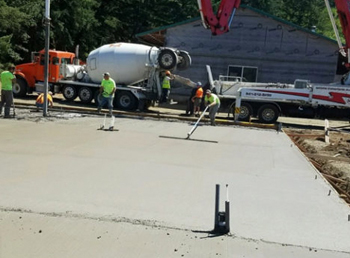 DC Builders specializes in slab concrete construction.