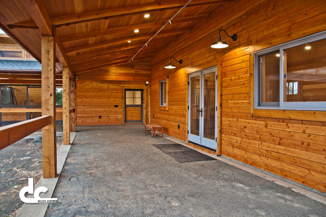 The custom space in this horse barn in San Martin, California is everything you need.