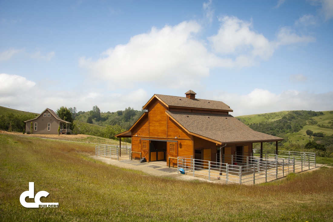 This custom horse barn was built by DC Builders.