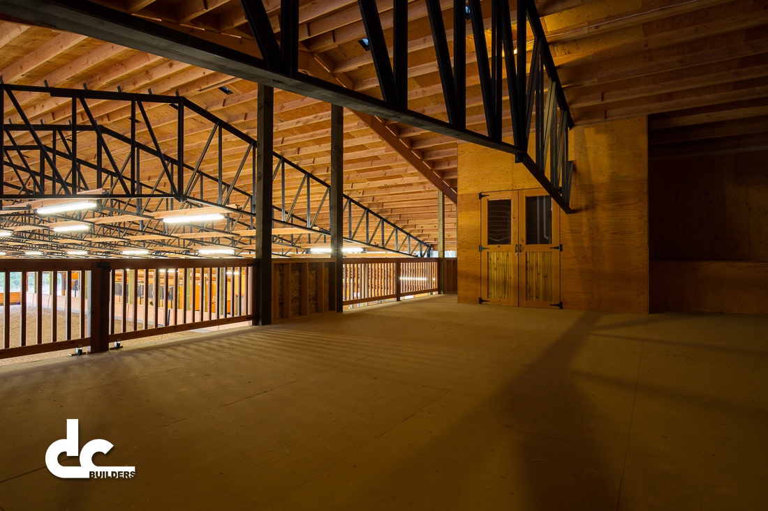 This equestrian facility was custom built by DC Builders.