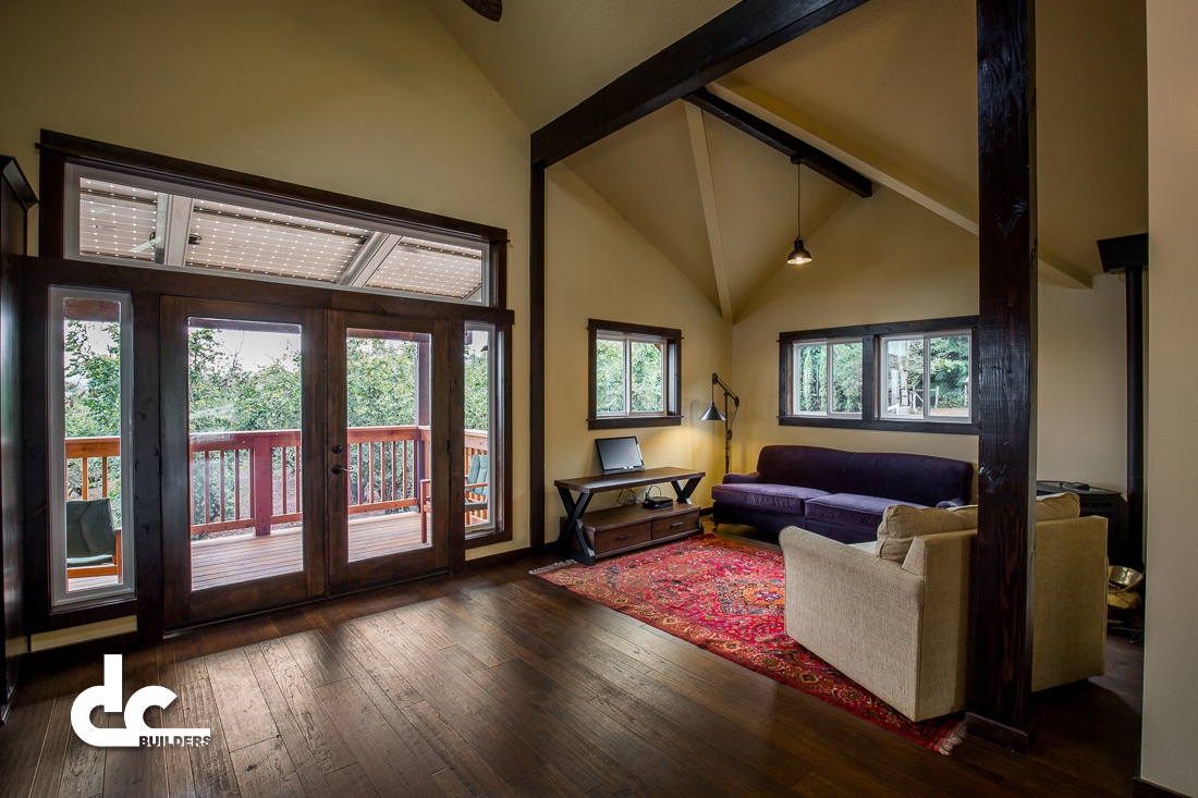 The living quarters in this apartment barn in Cornelius, Oregon were built by DC Builders.