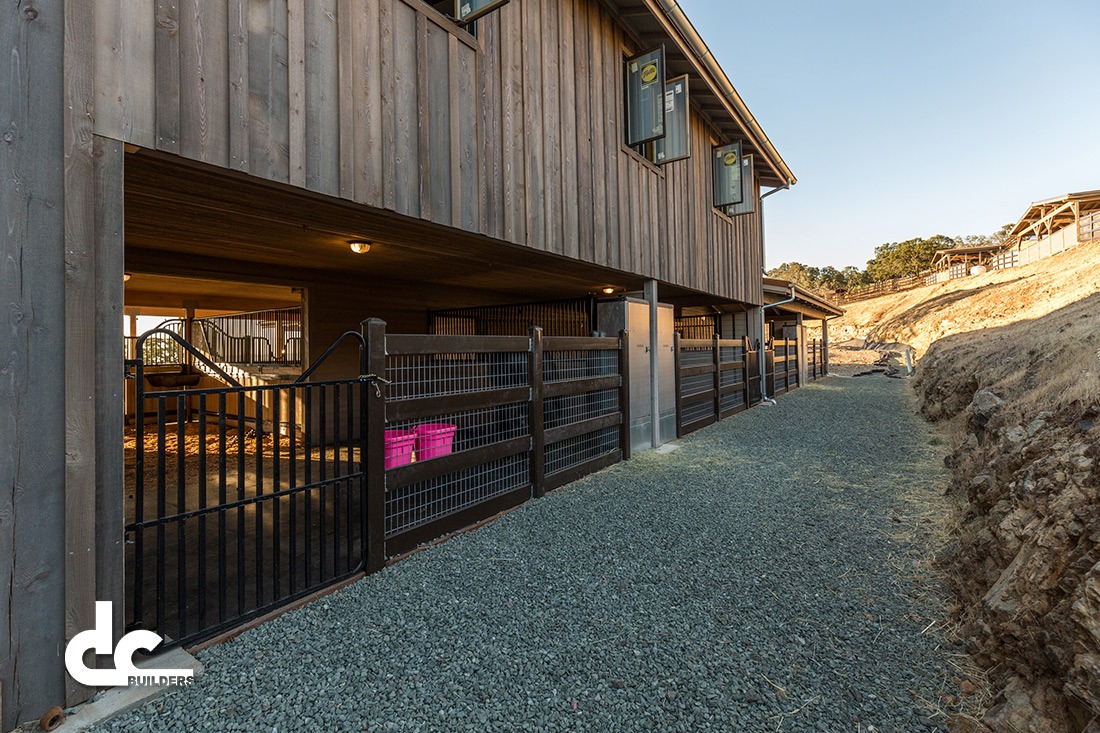 This custom equestrian facility in San Martin, California is stocked with custom features.