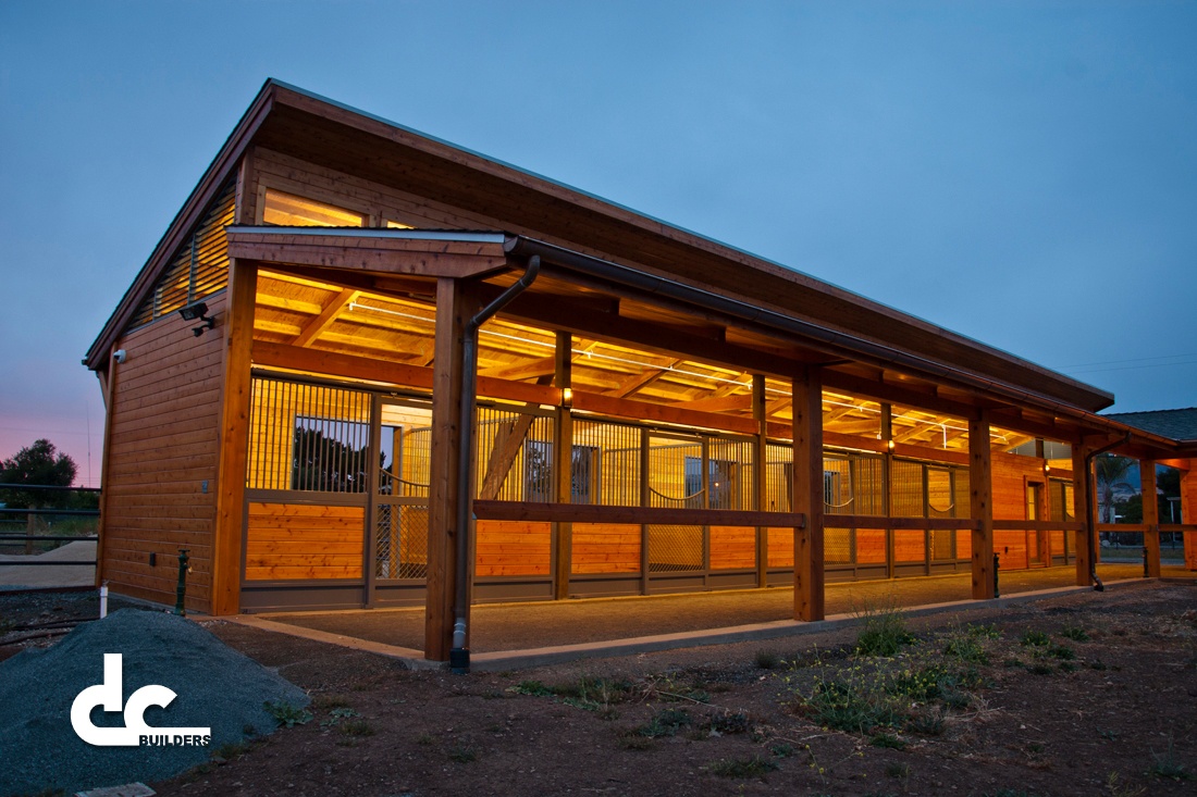 These custom designed stalls in San Martin, California were built by DC Builders.