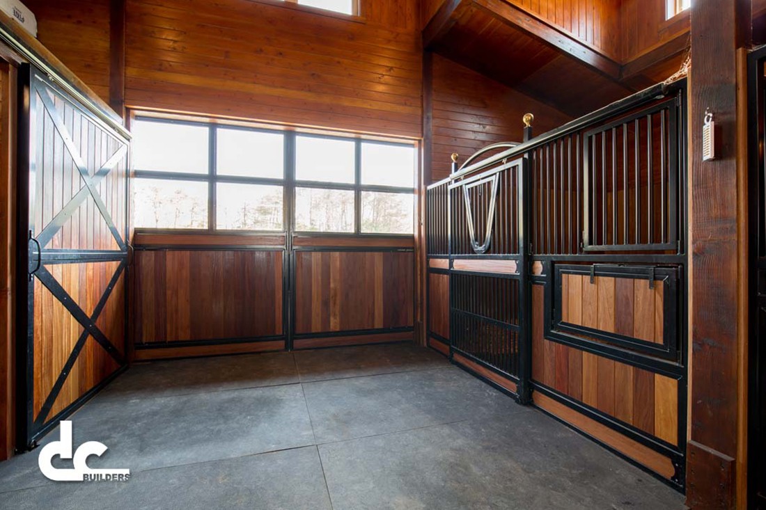 Classic equine doors are a specialty of DC Builders.