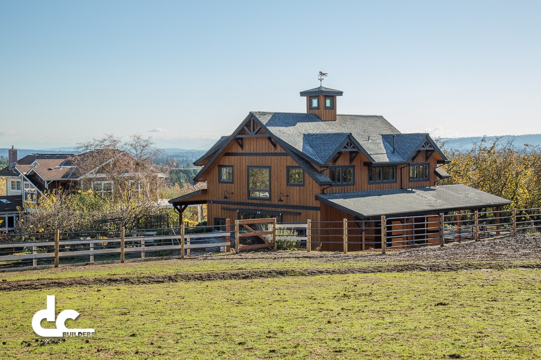 This stunning apartment barn in Cornelius, Oregon was custom designed by DC Builders.