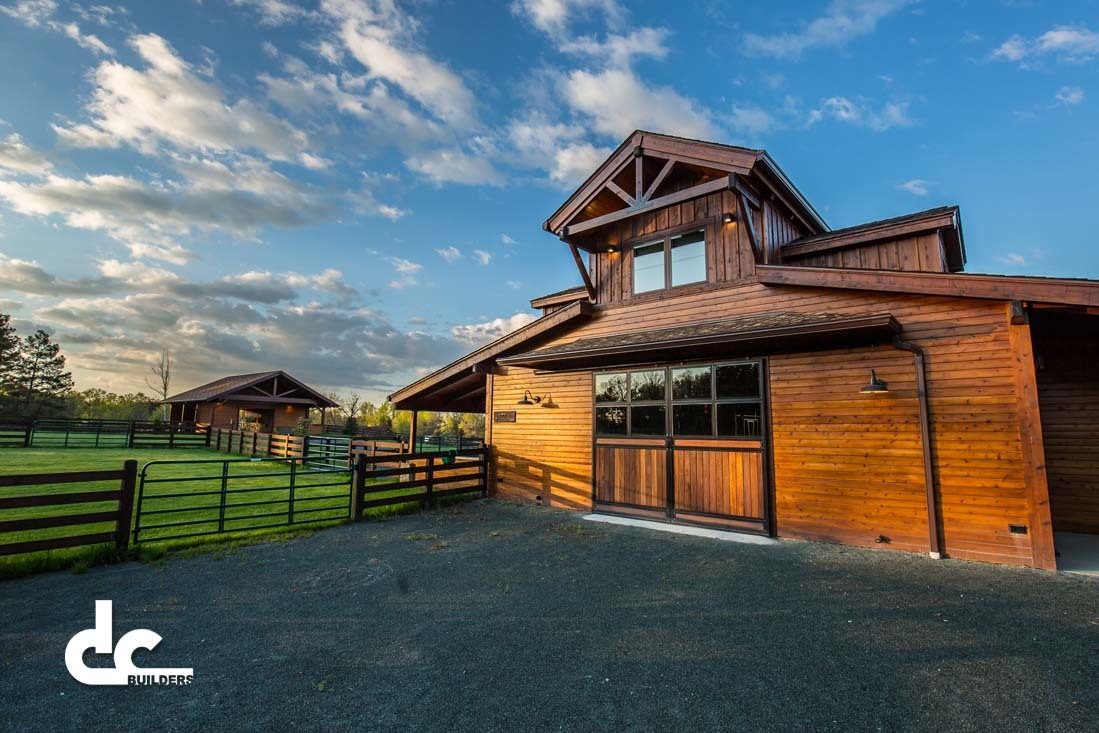 DC Builders built this custom barn home in Burlington, North Carolina.