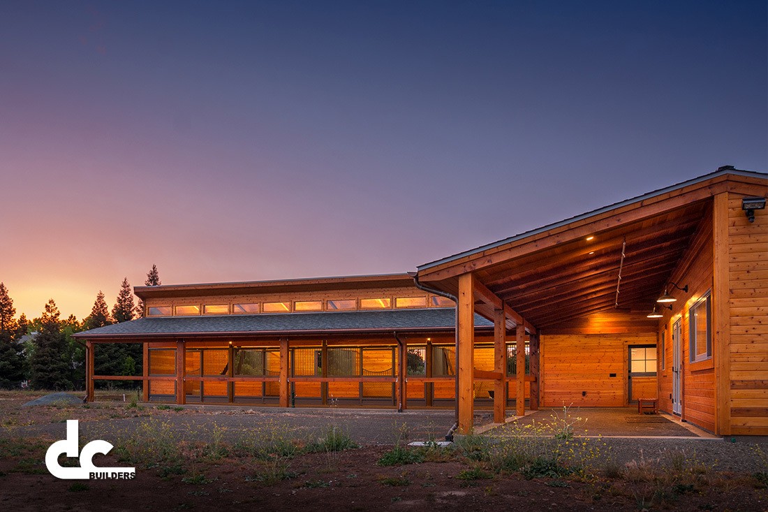 This custom shed row barn was built by DC Builders in San Martin, California.