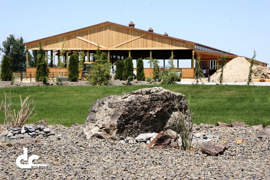 This equestrian facility in Meridian Idaho was custom built by DC Builders.