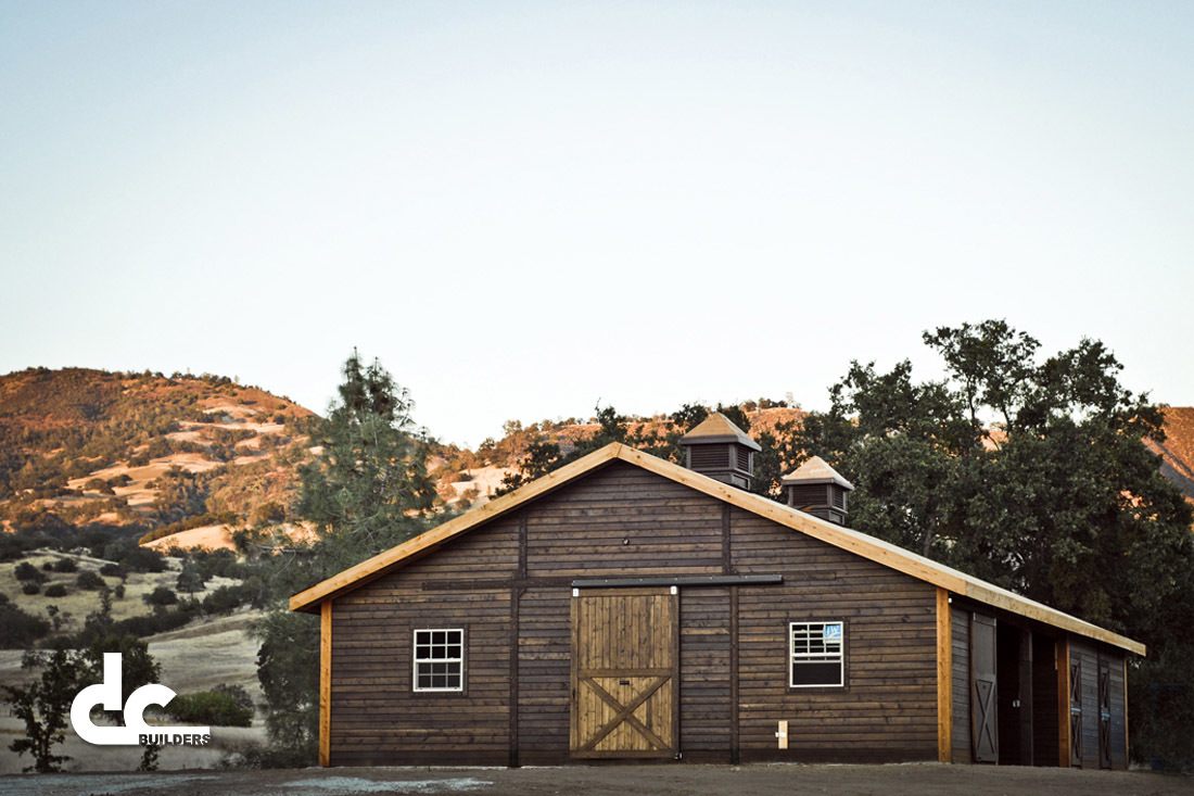 This beautiful barn was custom designed and built by DC Builders in Paicines, California.
