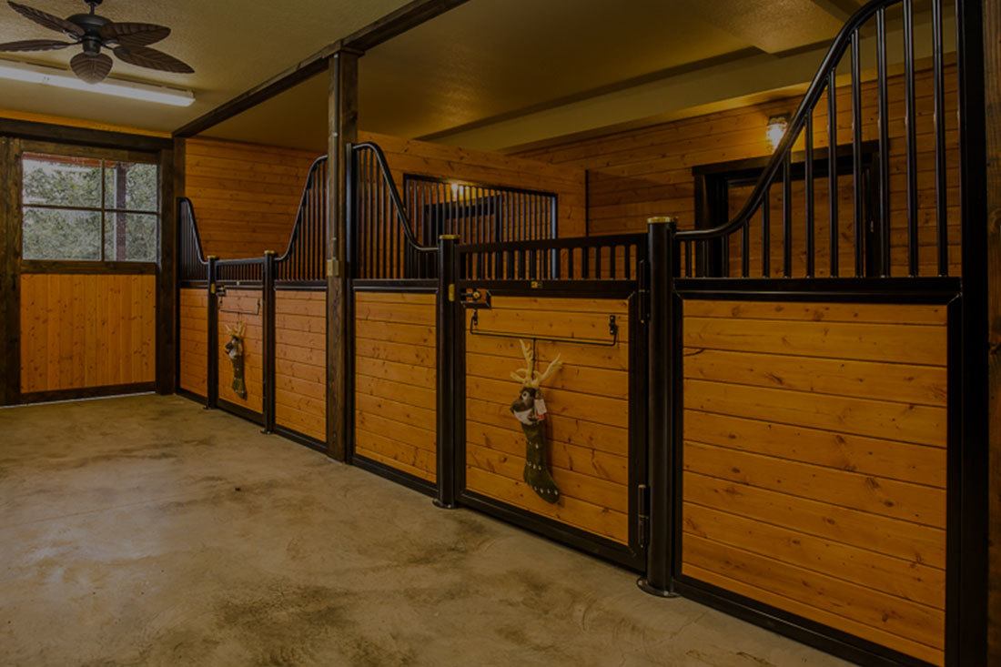 These stable in a custom barn in Connecticut are an example of DC Builders skill and experience.