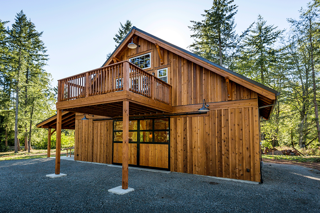 This party barn in Damascus, Oregon is everything the client wanted.