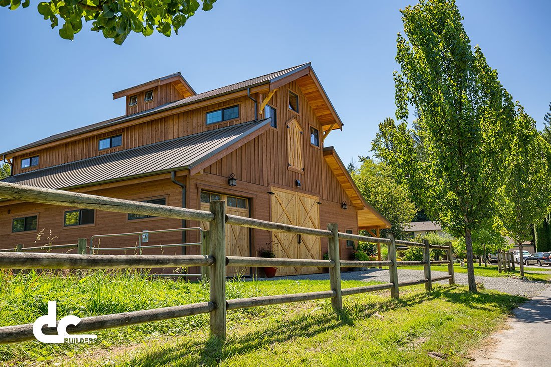 fallcity The design team at DC Builders can create a completely custom monitor style barn design for you today.