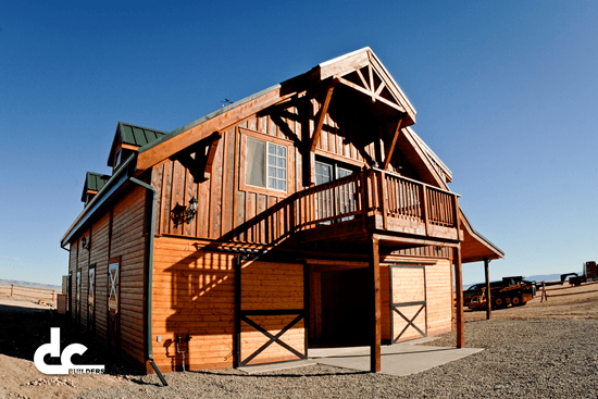 This all-wood apartment barn is tough enough to withstand the harsh winter months.