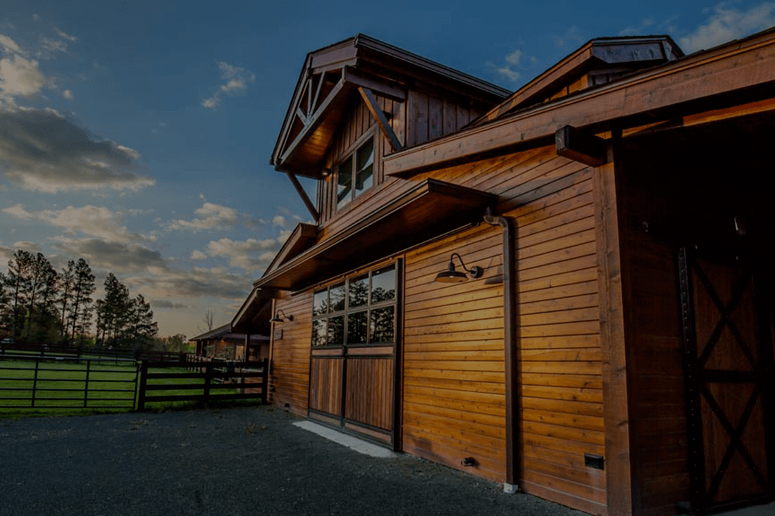 This barn home was a perfect fit for this property in North Carolina.