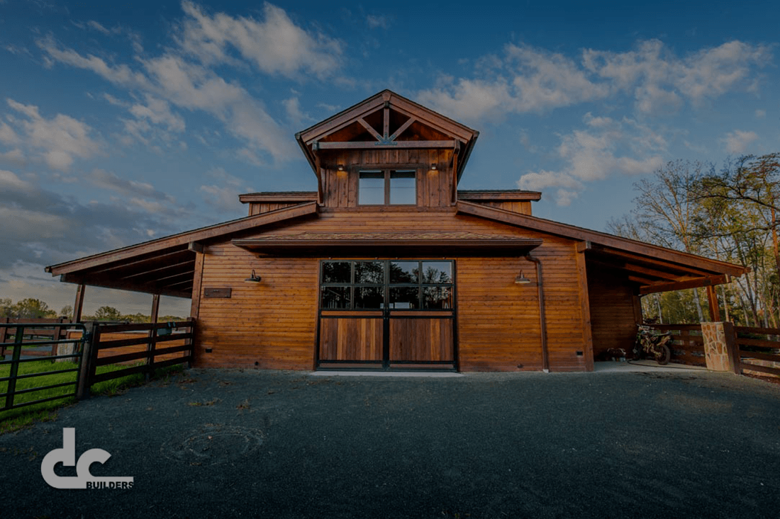 This barn home in Burlington, North Carolina is a great addition to the client's property.