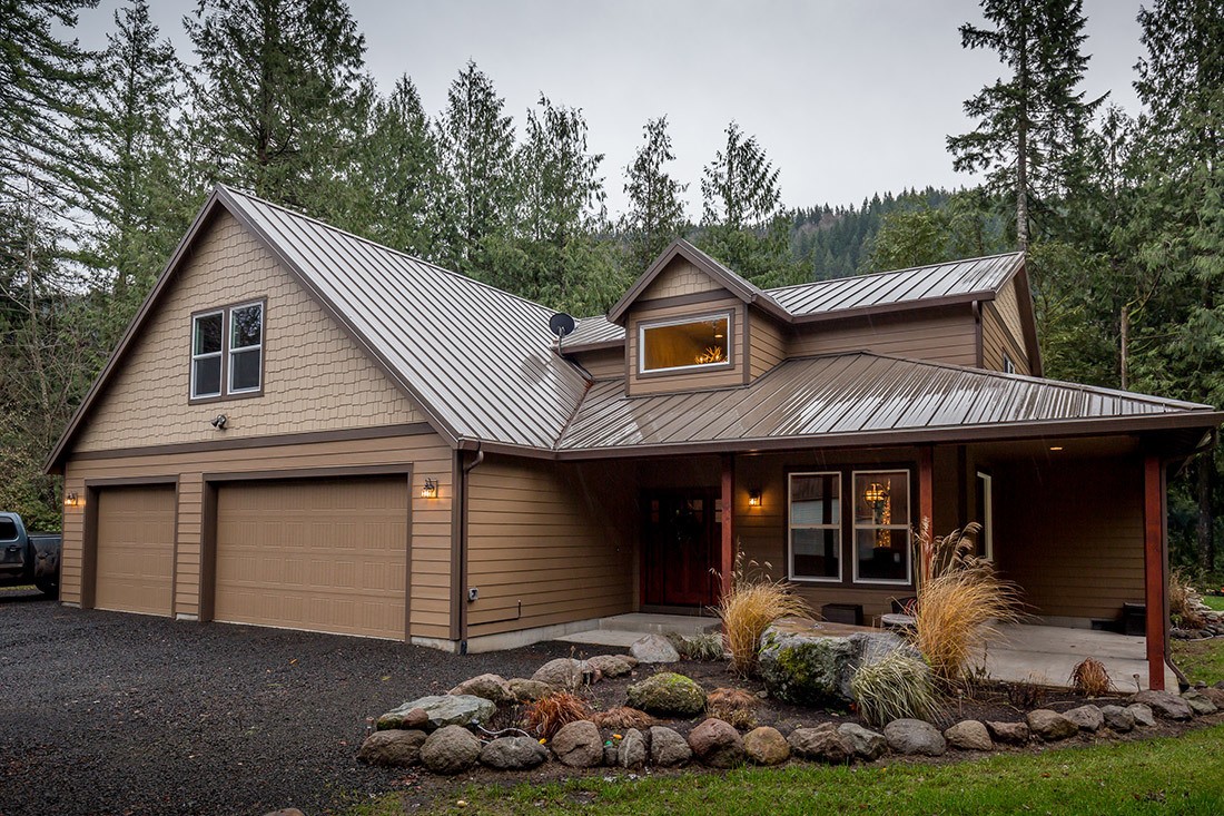 This custom home in Sandy, Oregon was designed and built by DC Builders.