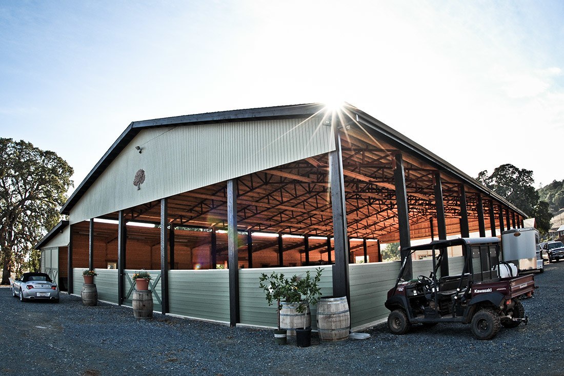 This riding area in Shingle Springs, California was custom built by DC Builders.