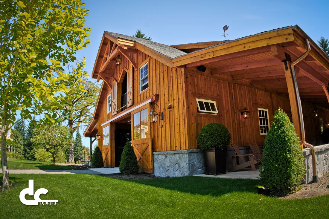 This custom built apartment barn was built at the beautiful Last Chance Ranch.