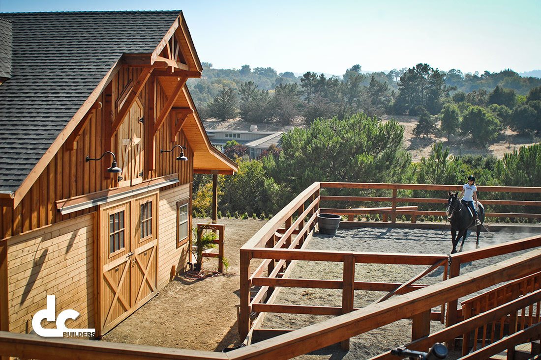 A beautiful apartment barn and riding area will make your property shine.