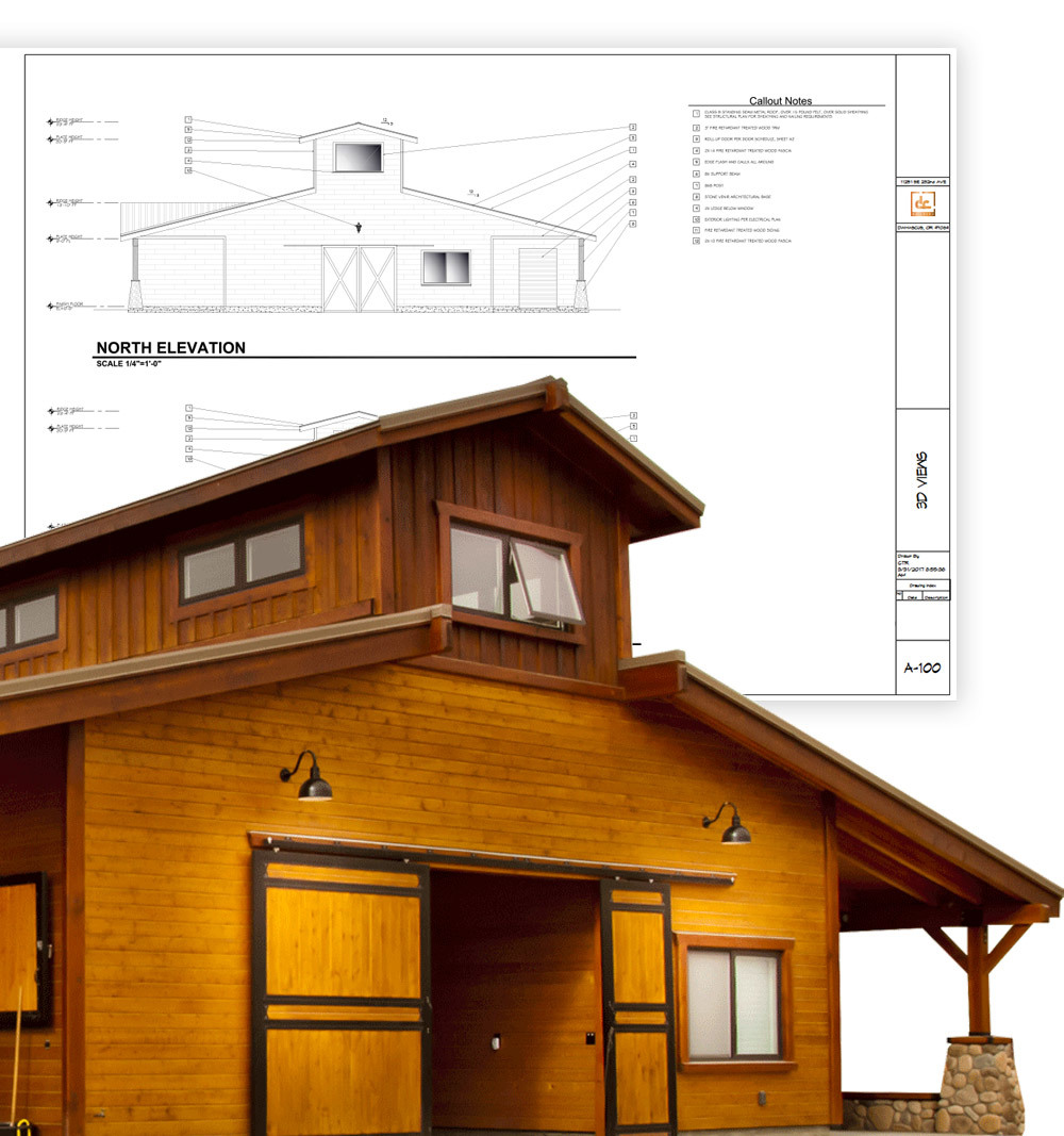 The design team at DC Builders can create a completely custom designed monitor barn for you today.