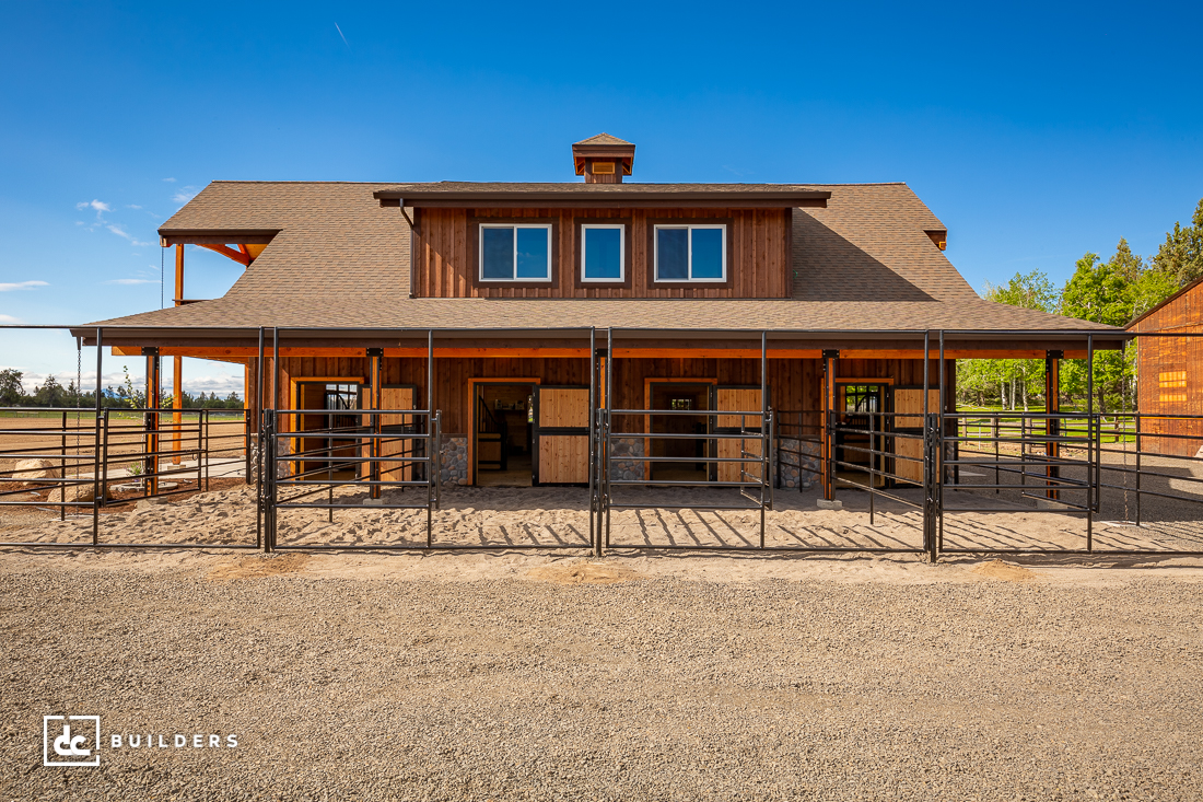 Bend, Oregon Custom Horse Barn Project - DC Builders