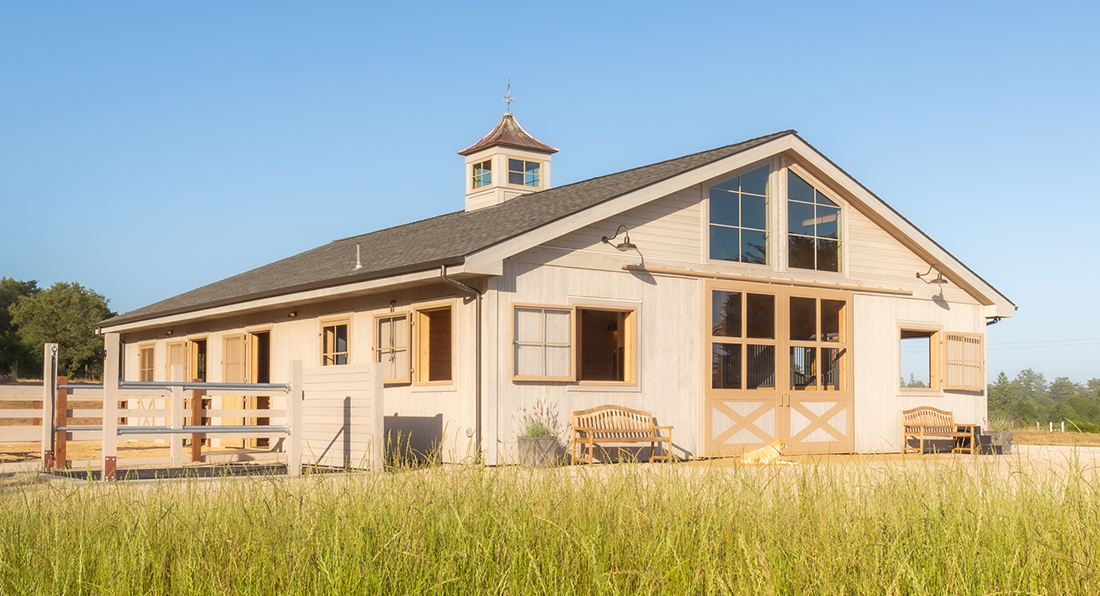 Custom Horse Barn Project - Santa Cruz, CA - DC Builders