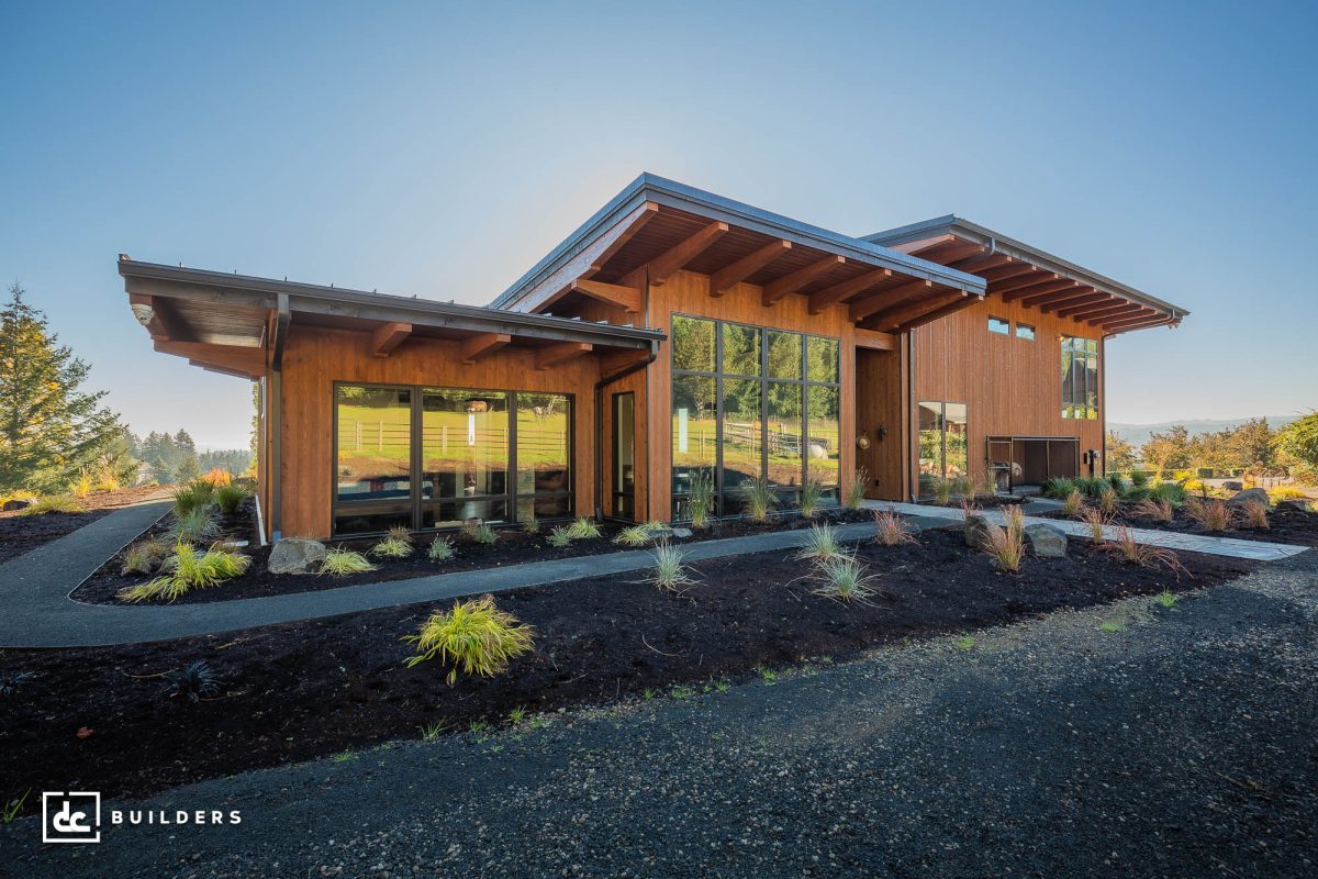modern timber home in cornelius, oregon